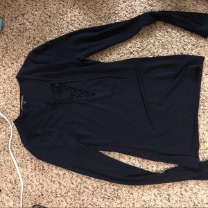 Express shirt with tie front